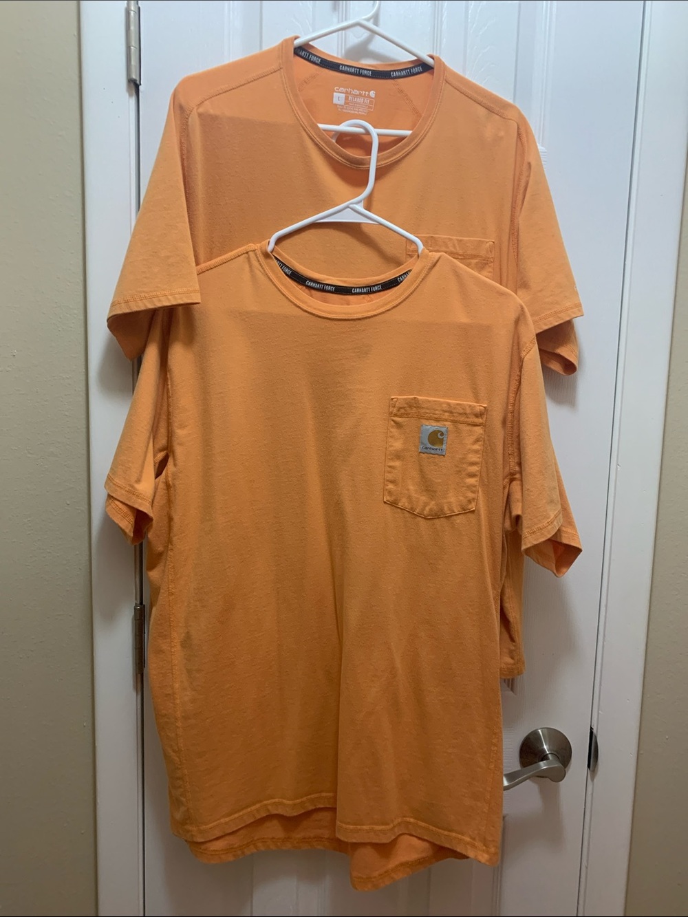 2-pack Carhartt Short-Sleeve Pocket Tee in light Orange